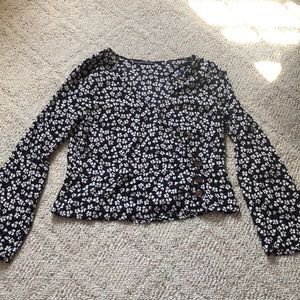 Abercrombie wrap top